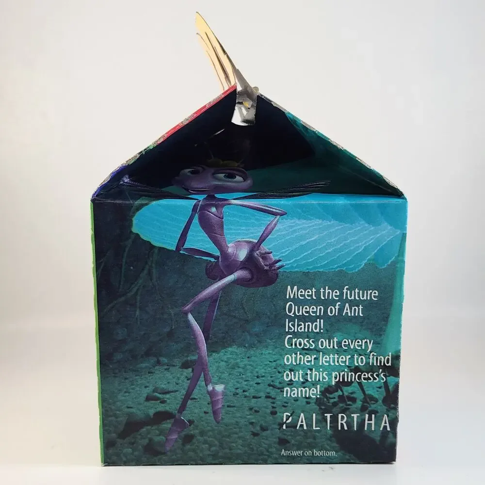 Vintage 1998 McDonald’s Happy Meal Box – Disney Pixar A Bug’s Life Movie Promo